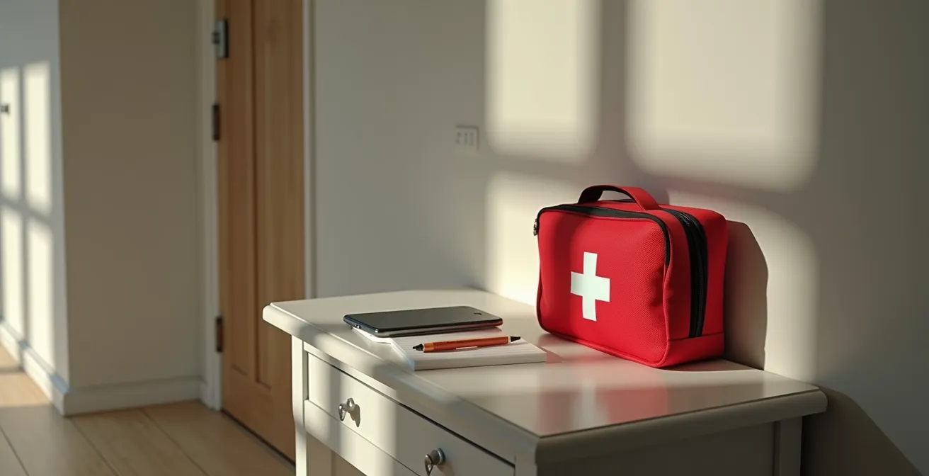 Documentation médicale d'urgence après un accident domestique