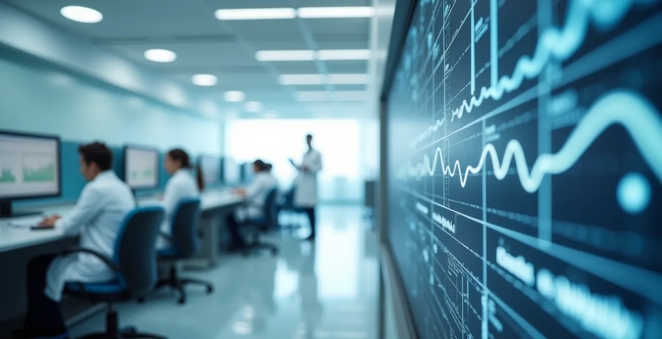 Représentation visuelle du processus d'analyse des données de télésurveillance médicale